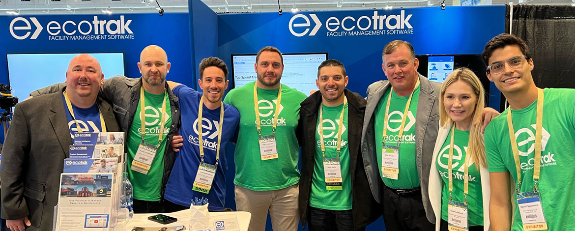 Ecotrak Team in front of booth at RFMA 2022