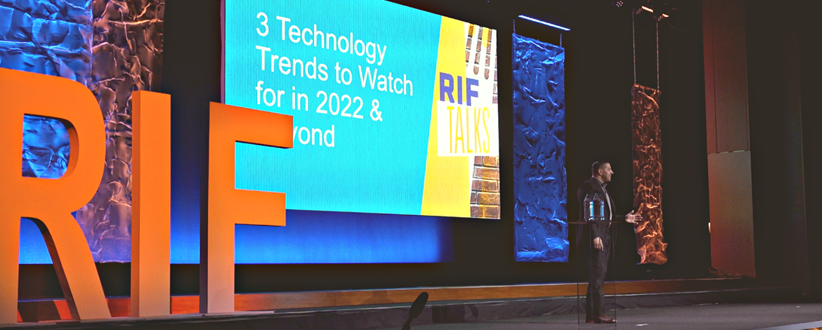 Sean Sierra speaking at RIF Talk RFMA 2022
