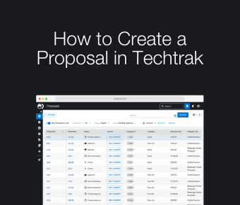 Techtrak Proposals tutorial