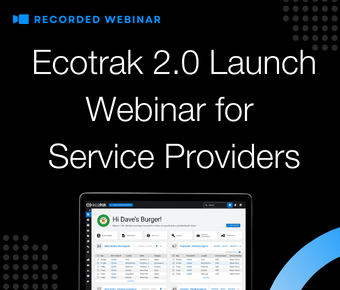 Ecotrak 2.0 Launch Webinar for Service Providers